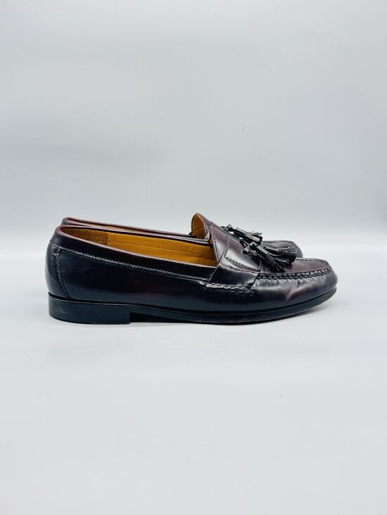 Cole Haan Shoes Mens 10.5 Brown Leather Tassel Loafers Slip  display picture 2